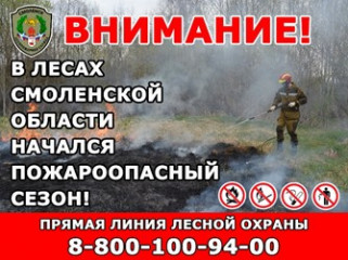 в Смоленской области начался пожароопасный сезон - фото - 1